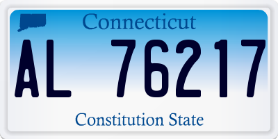 CT license plate AL76217