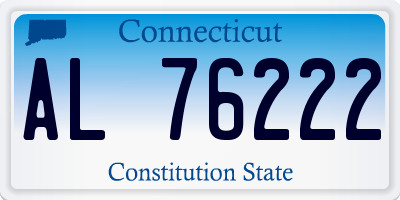 CT license plate AL76222