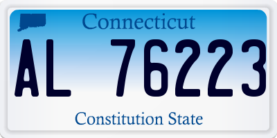 CT license plate AL76223