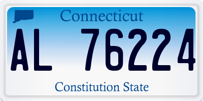 CT license plate AL76224