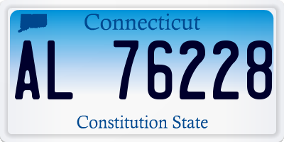 CT license plate AL76228