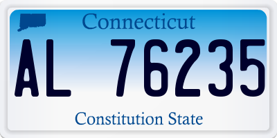 CT license plate AL76235