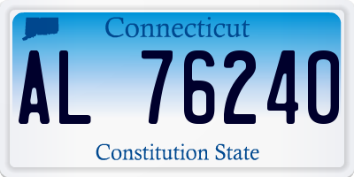 CT license plate AL76240