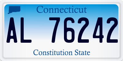 CT license plate AL76242