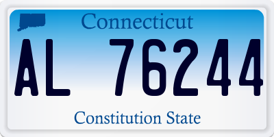 CT license plate AL76244