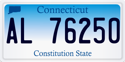 CT license plate AL76250