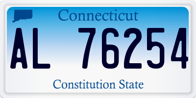 CT license plate AL76254