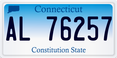 CT license plate AL76257