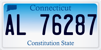CT license plate AL76287
