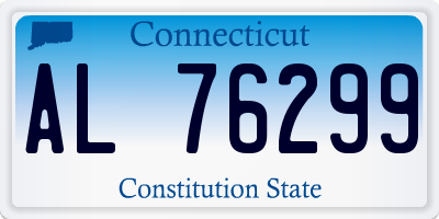 CT license plate AL76299