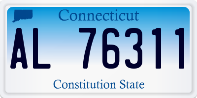 CT license plate AL76311