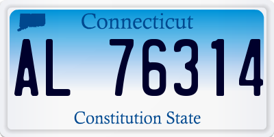 CT license plate AL76314