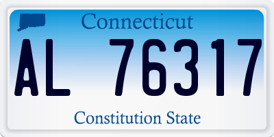 CT license plate AL76317