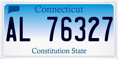 CT license plate AL76327