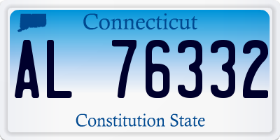 CT license plate AL76332