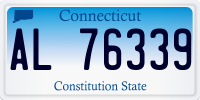 CT license plate AL76339