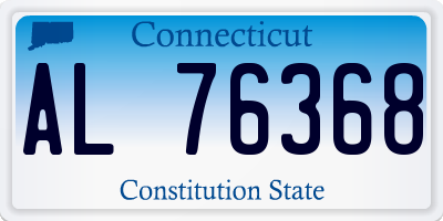 CT license plate AL76368