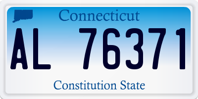 CT license plate AL76371