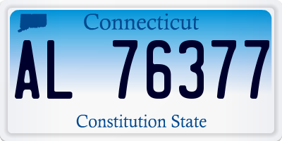 CT license plate AL76377