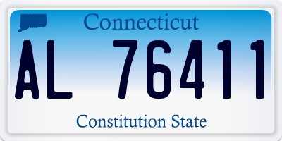 CT license plate AL76411