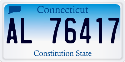 CT license plate AL76417