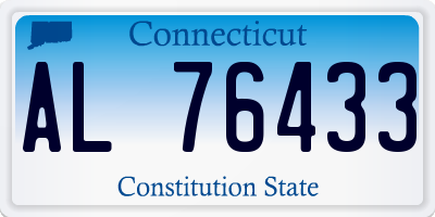 CT license plate AL76433