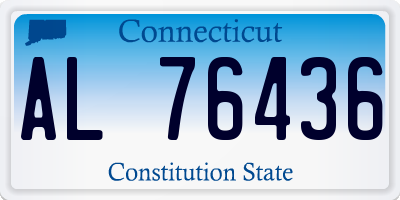 CT license plate AL76436