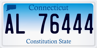 CT license plate AL76444