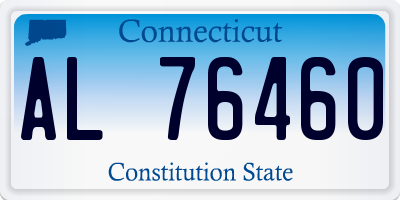 CT license plate AL76460