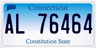 CT license plate AL76464