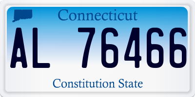 CT license plate AL76466