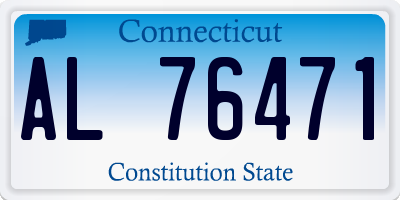 CT license plate AL76471