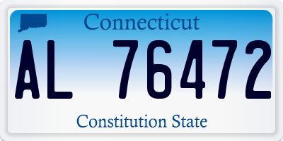 CT license plate AL76472