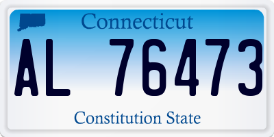 CT license plate AL76473