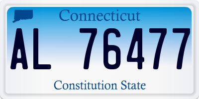 CT license plate AL76477
