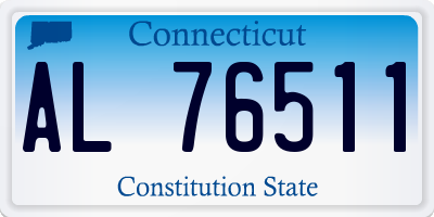 CT license plate AL76511