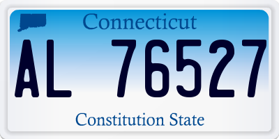 CT license plate AL76527