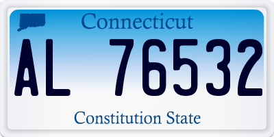 CT license plate AL76532