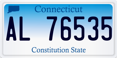 CT license plate AL76535