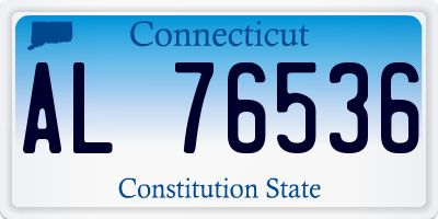 CT license plate AL76536