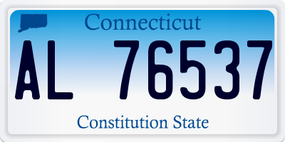 CT license plate AL76537