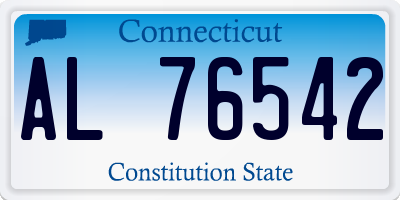 CT license plate AL76542