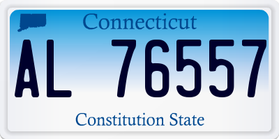 CT license plate AL76557