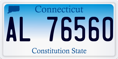 CT license plate AL76560