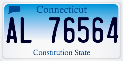 CT license plate AL76564