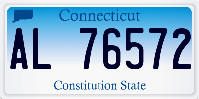 CT license plate AL76572