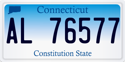 CT license plate AL76577