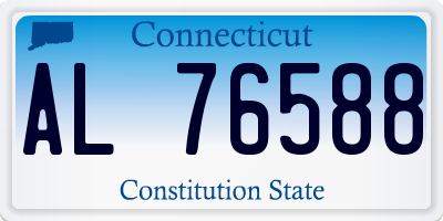 CT license plate AL76588