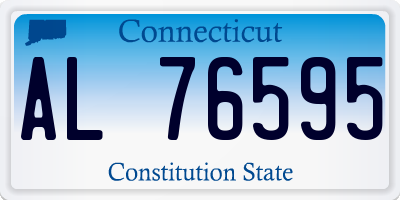 CT license plate AL76595