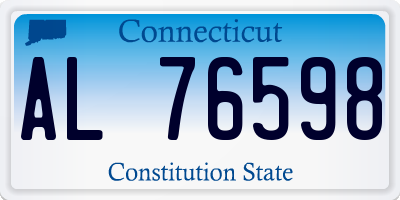 CT license plate AL76598